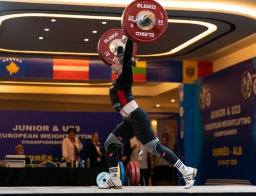 María Olalla se queda a un kilo del oro europeo y bate dos récords de España absolutos